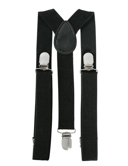 Vue de dos des bretelles noires pour enfant