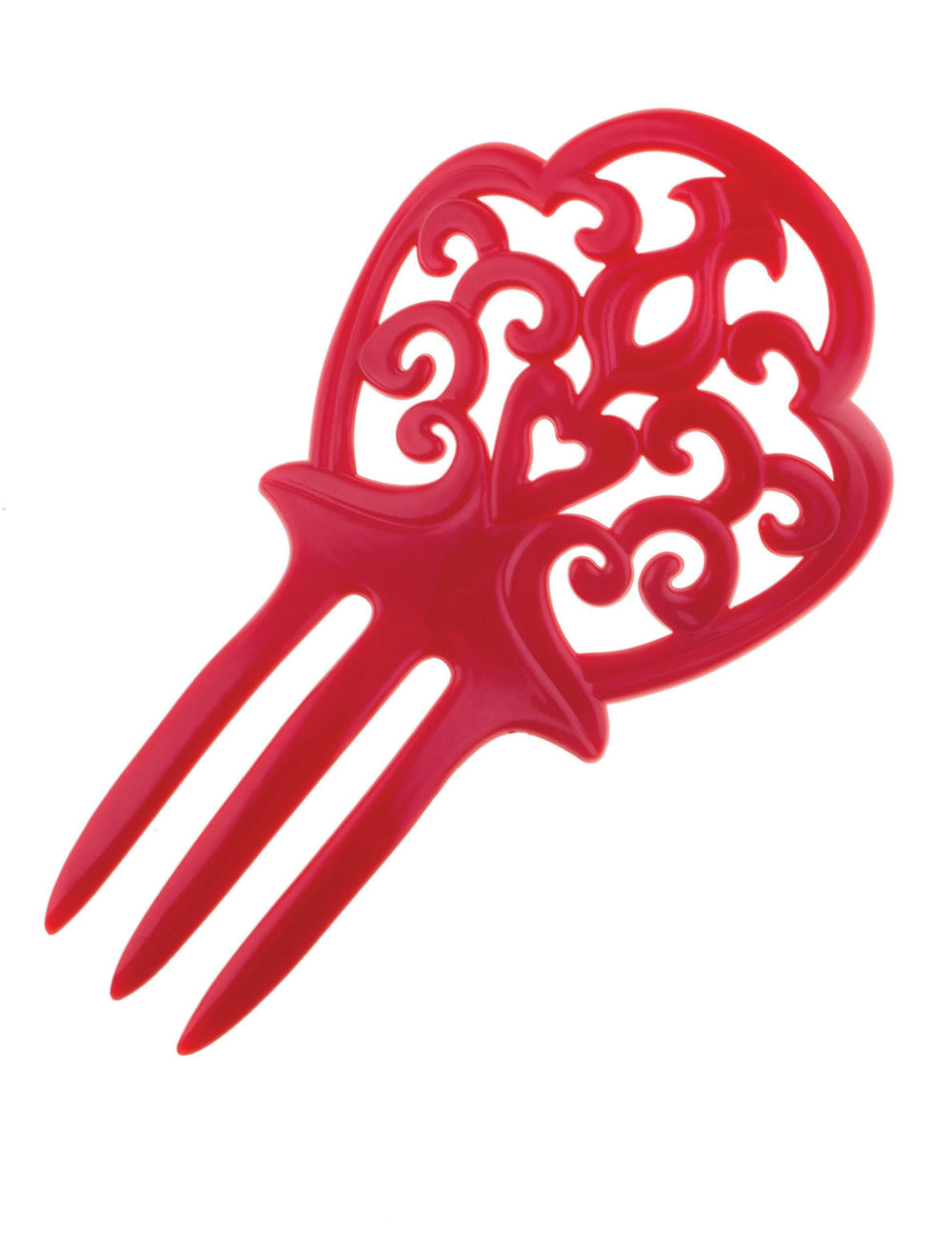 Broche cheveux en plastique Espagnole pour femme rouge