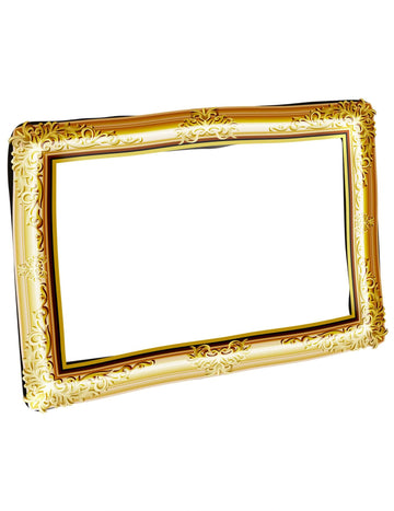 Zlatni napuhani okvir za fotografije za zabavu u baroknom stilu
