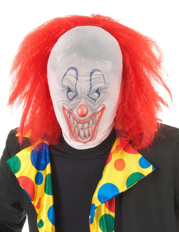 Klaunski kapuljača s Halloween odraslim kosom