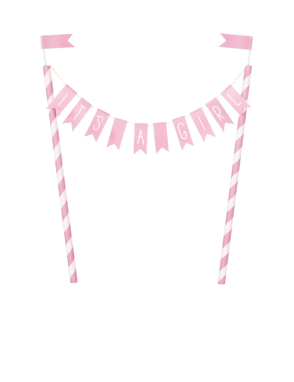 Cake topper it's a girl za baby shower roza