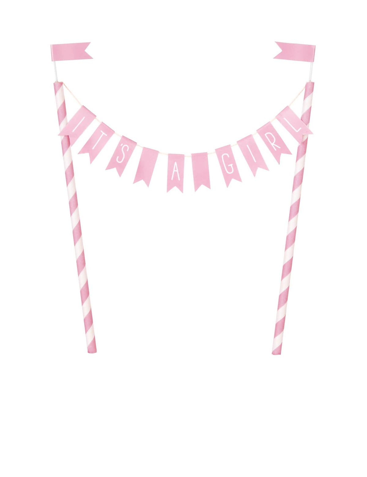Cake topper it's a girl za baby shower roza