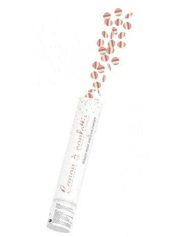 Topovi s konfetima boje ružičastog zlata 28 cm