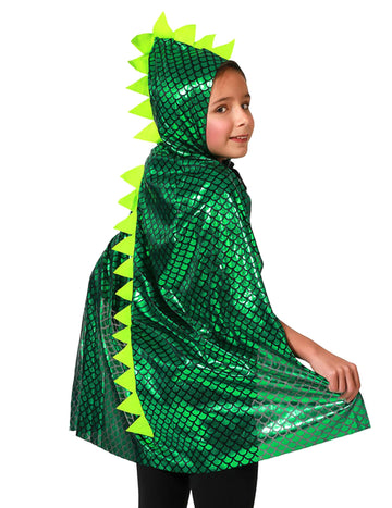 Dječja zelena kapuljača dinosaura