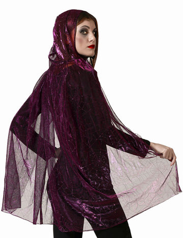 Kapuljača Cape Purple Spider odrasla osoba