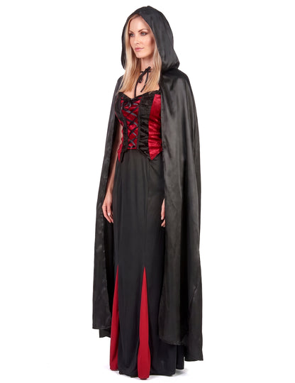 Halloween odrasli crni vampirski ogrtač
