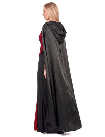 Halloween odrasli crni vampirski ogrtač