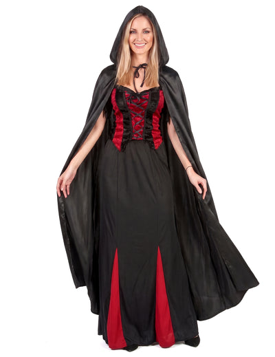 Halloween odrasli crni vampirski ogrtač