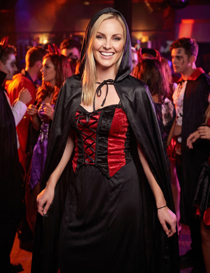 Halloween odrasli crni vampirski ogrtač