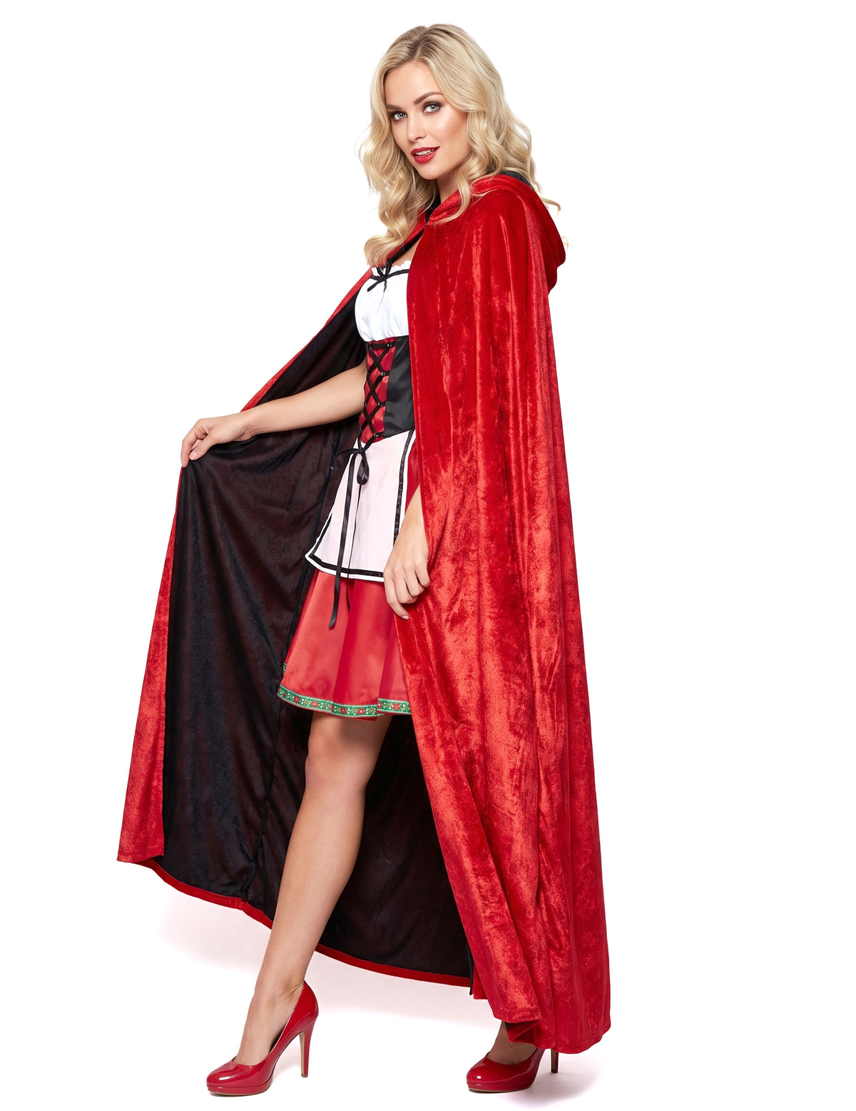 Crvena i crna reverzibilna Velvet vulvet rta luksuz odrasla osoba