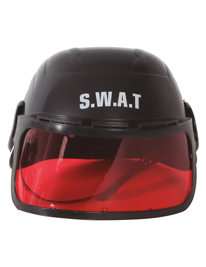 Visière rouge du casque avec visière SWAT pour enfant