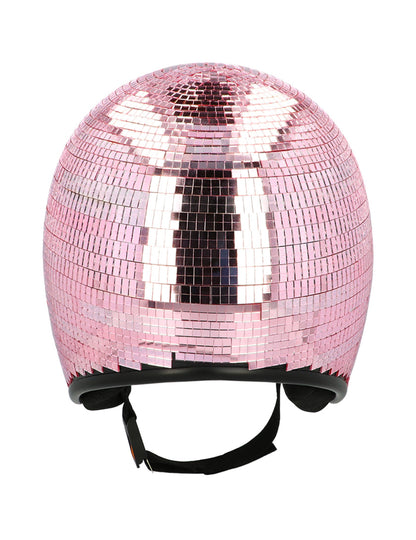 Kaciga za odrasle s ružičastom disco kuglom