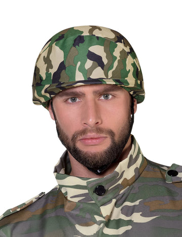 Vojna kaciga tiskana odrasla kamuflaža