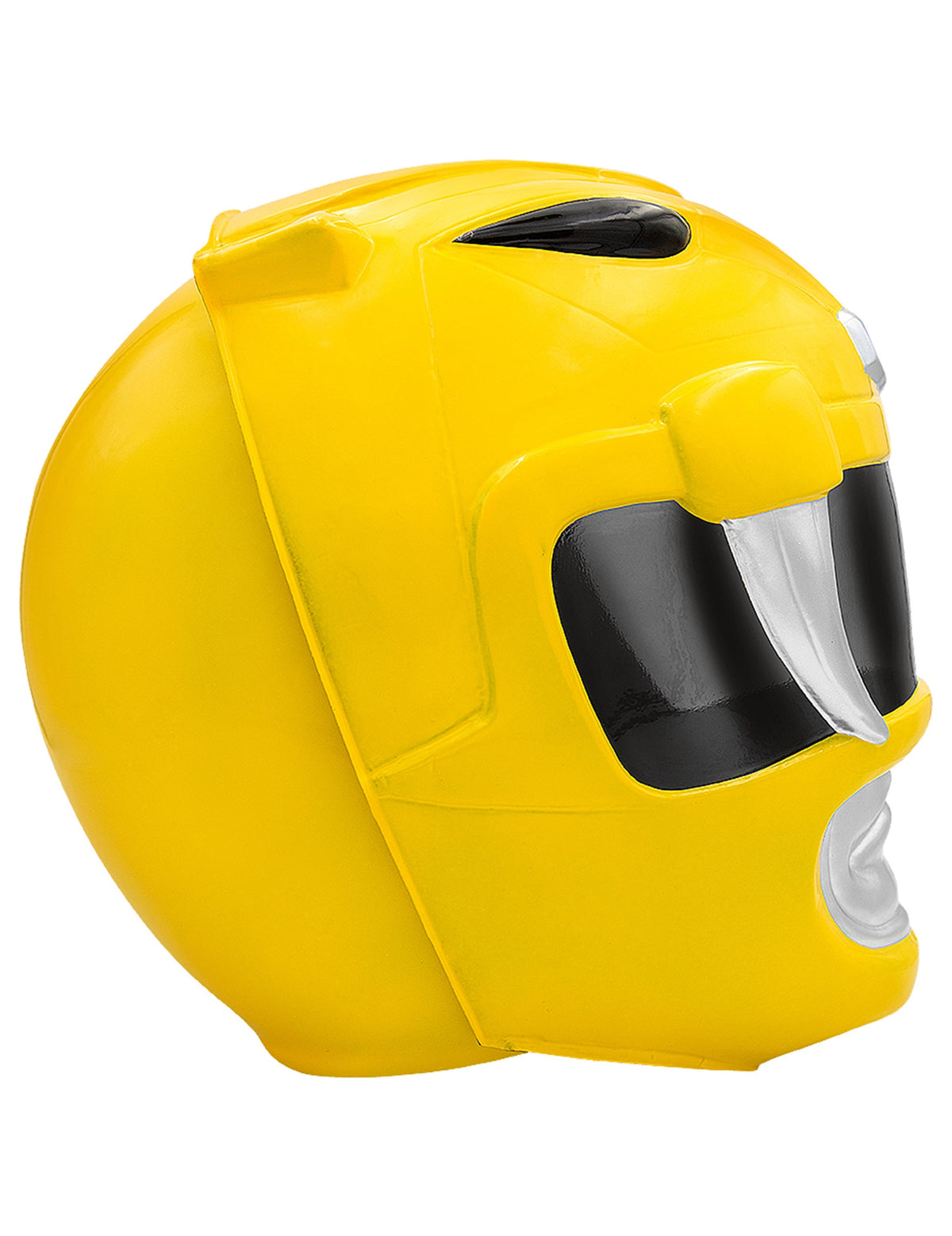 Vue de profil du casque Power Ranger™ jaune