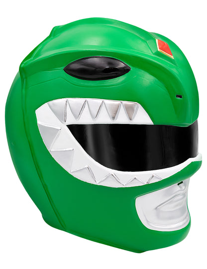 Casque Power Ranger pour adulte vert