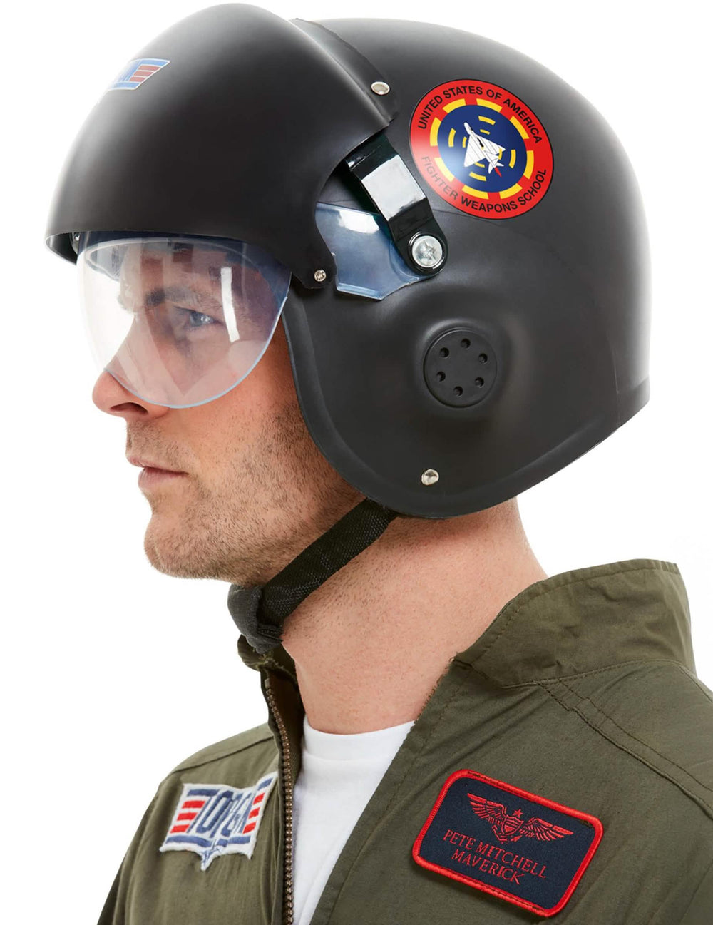 Detalj bočnog logotipa kacige Top Gun™ Deluxe