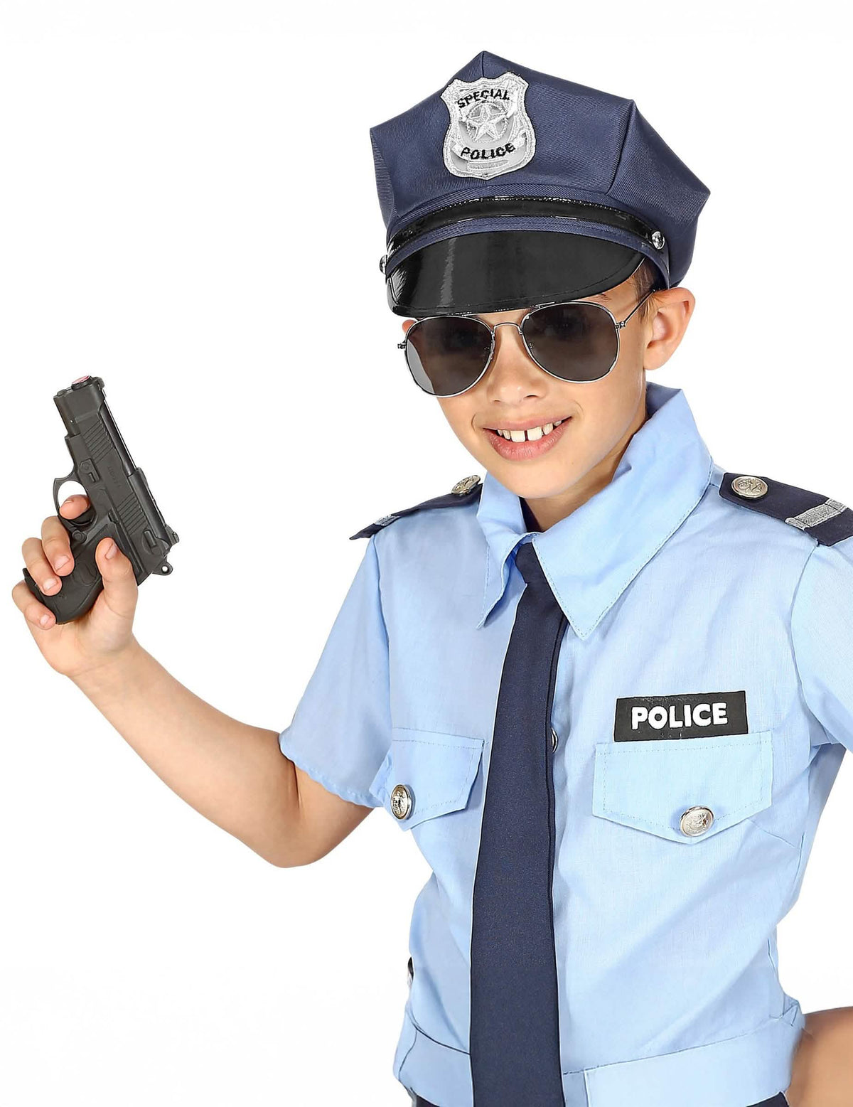 Prednji prikaz podesive kape policija