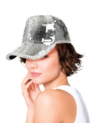 Casquette disco à facettes adulte