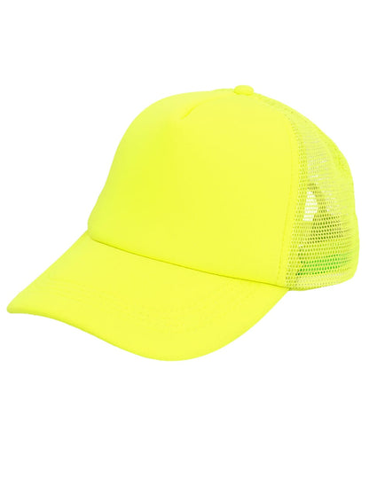 Casquette jaune fluo adulte