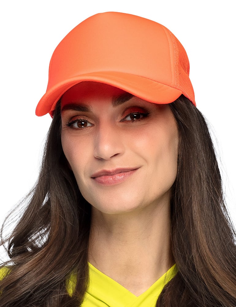 Casquette orange fluo pour adulte