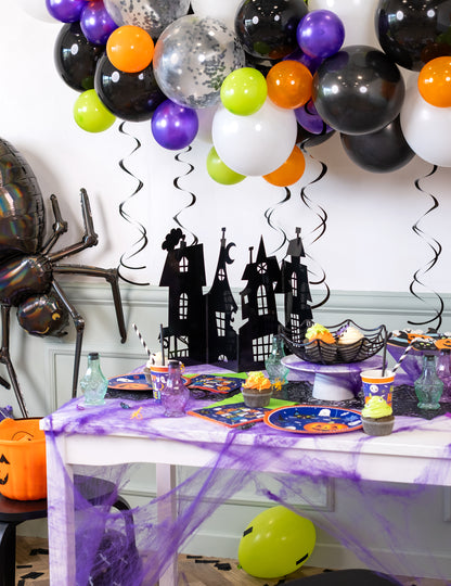 Središnji ukras crne uklete kuće 60 x 38 cm karton