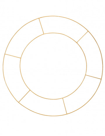 Dvostruko zlatno metalni obruč za ovjese 60 cm