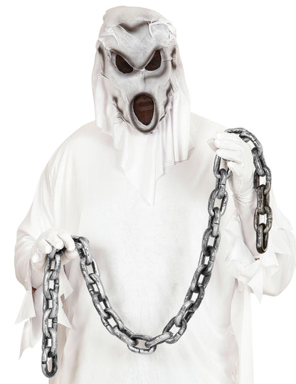 Mise en scène avec un costume de fantôme de la chaîne prisonnier