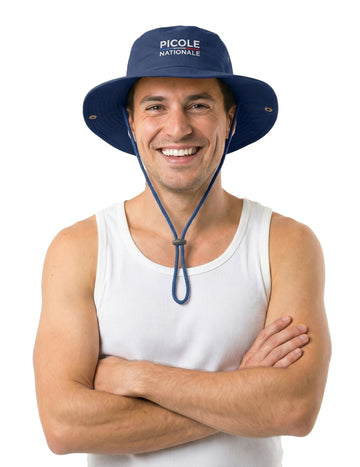 Plavi šešir s vezicom Picole Nationale 