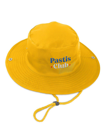 Žuti šešir s uzicom Pastis Club za odrasle 