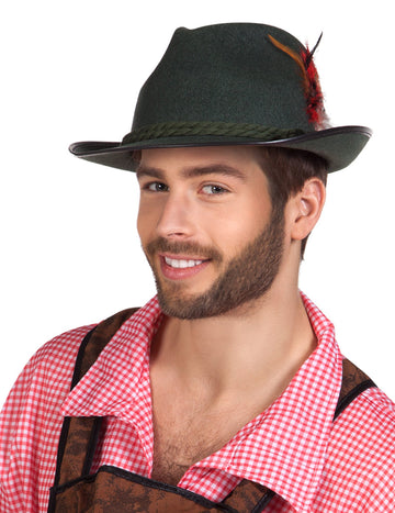Odrasli tamnozeleni bavarski šešir