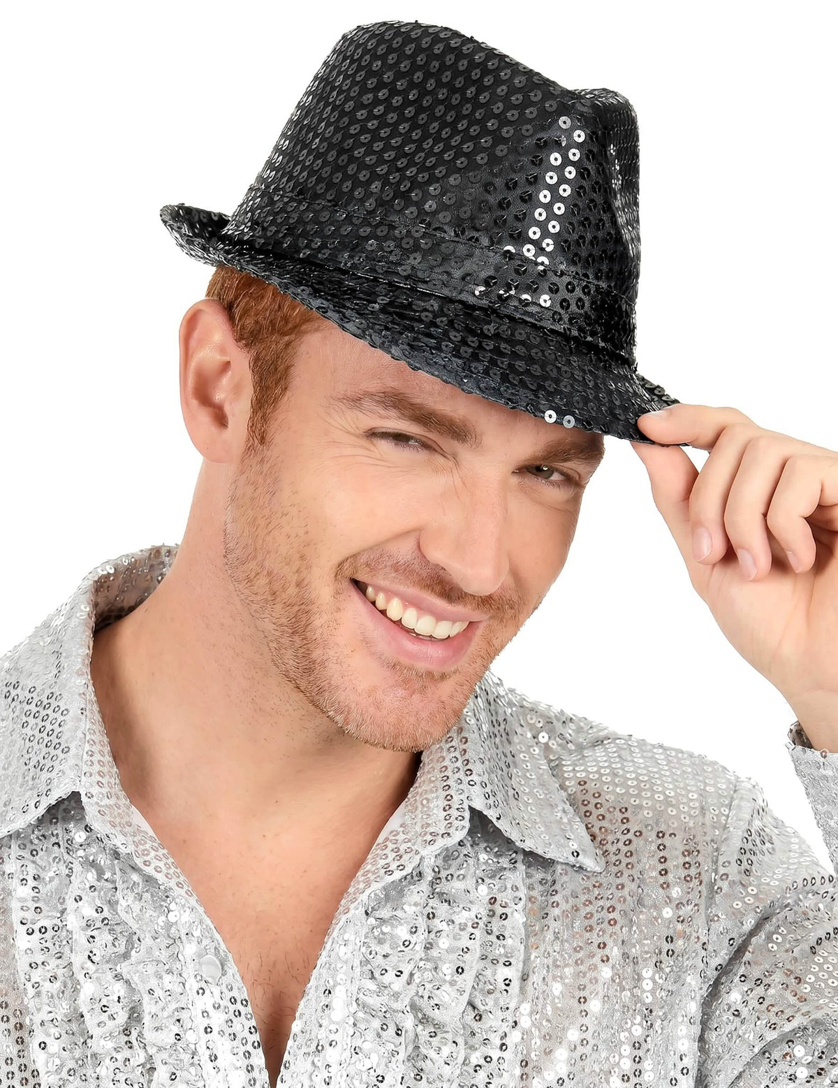 Borsalino šeširi su s odraslim crnim šljokicama