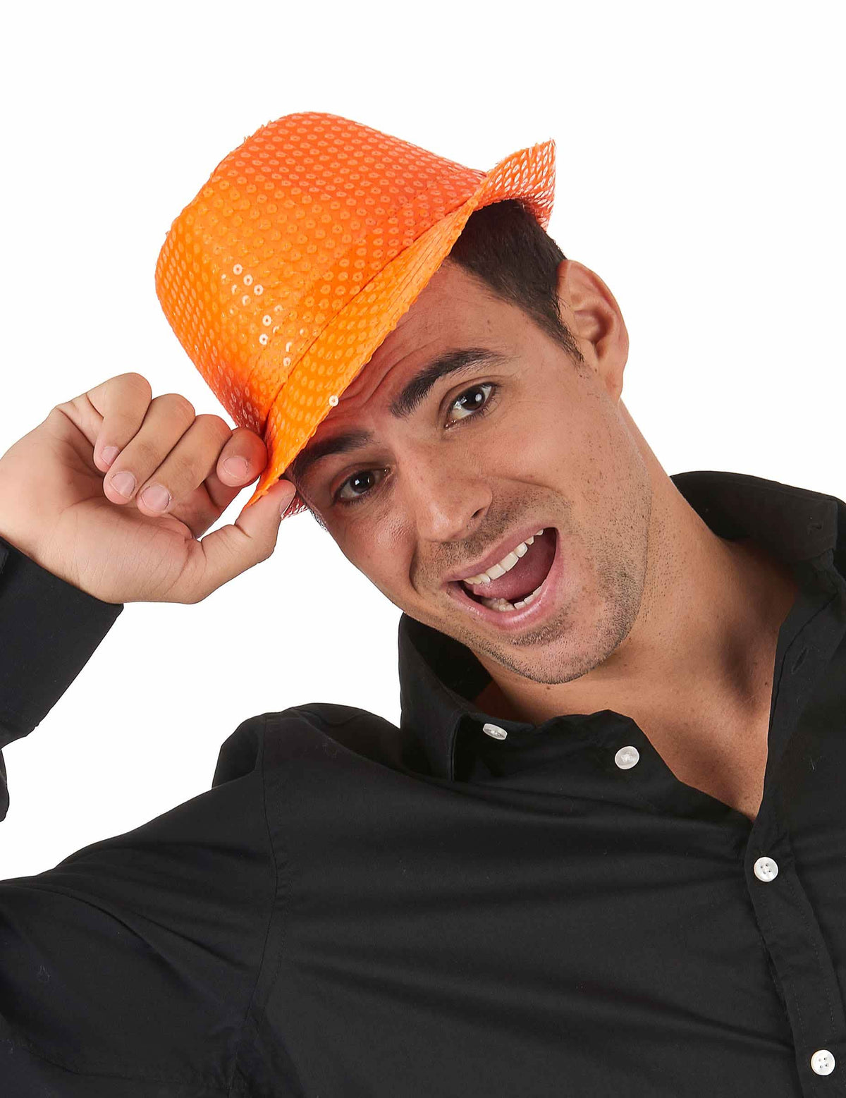 Borsalino šešir sa šljokicama za odrasle narančasta