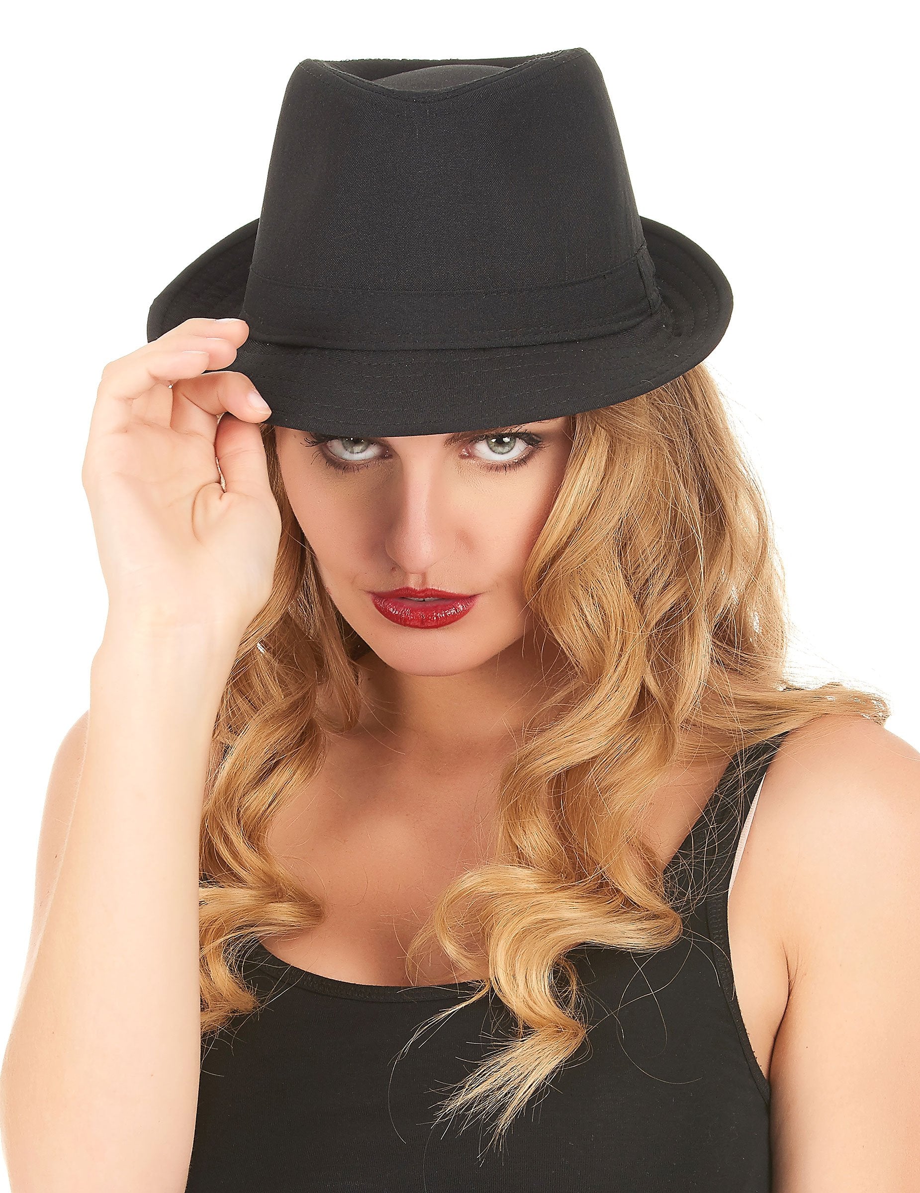 Vue de face du chapeau borsalino luxe