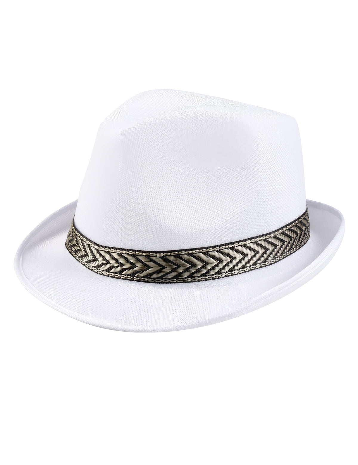 Vue de trois-quarts du chapeau borsalino trilby pour adulte