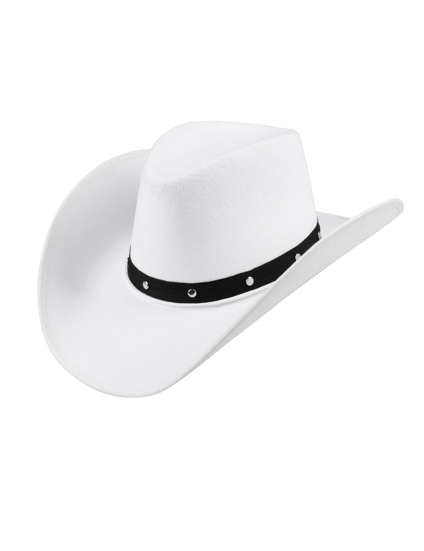 Bijeli i crni kaubojski šešir za odrasle