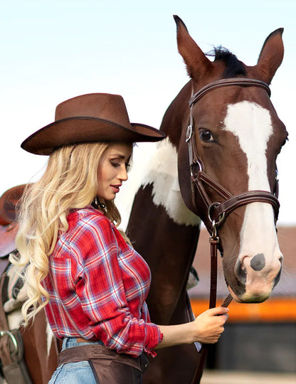 Odrasli smeđi kaubojski šešir