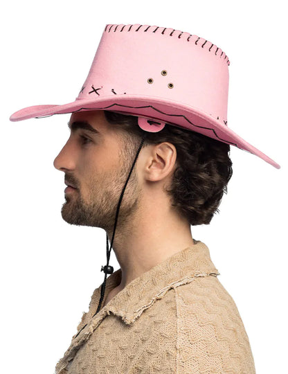 Ružičasti kaubojski šešir za odrasle