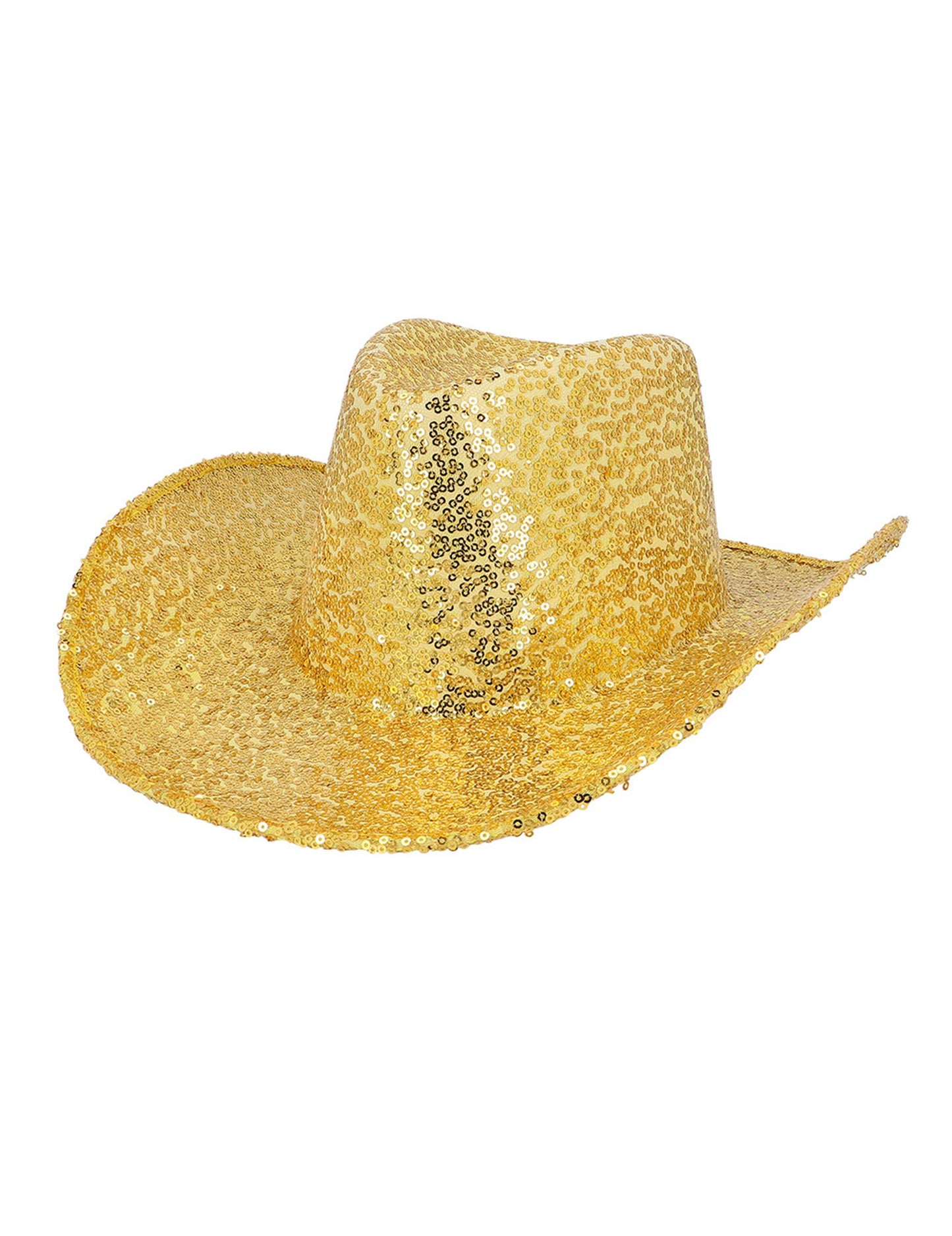 Kaubojski šešir sa šljokicama za odrasle zlatne boje