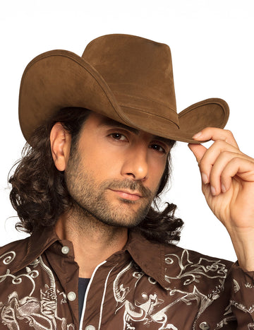Kaubojski šešir za odrasle smeđe kože