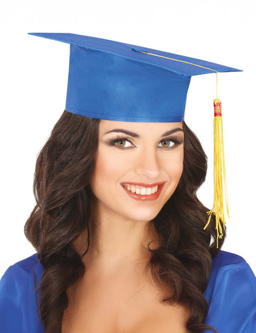 Odrasli plavi diplomski šešir