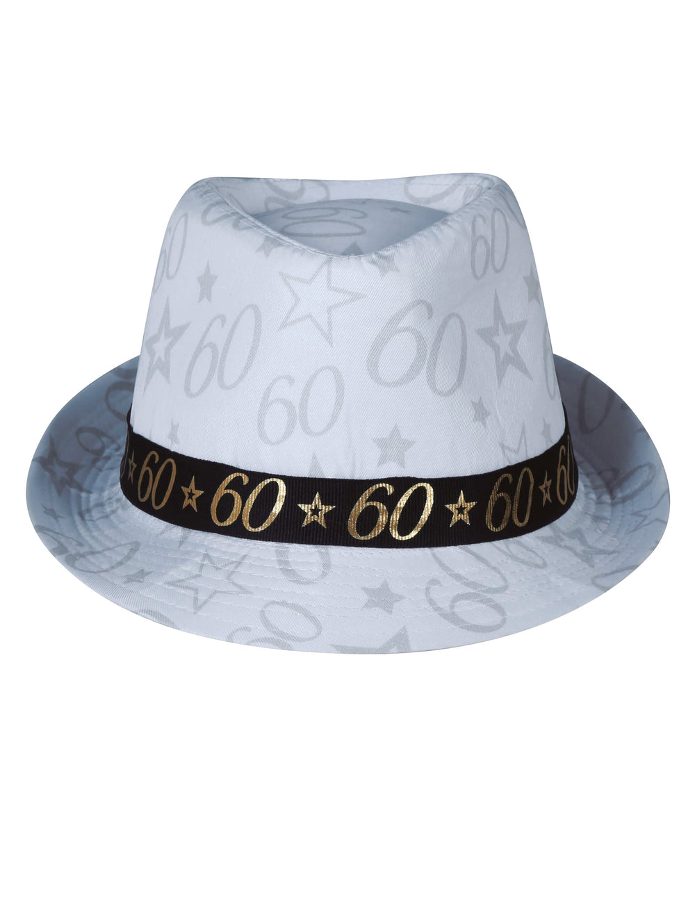 Vue de face du chapeau de gangster 60 ans