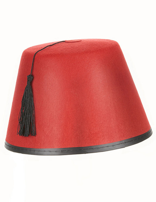 Vue de profil du Chapeau Fez pour adulte