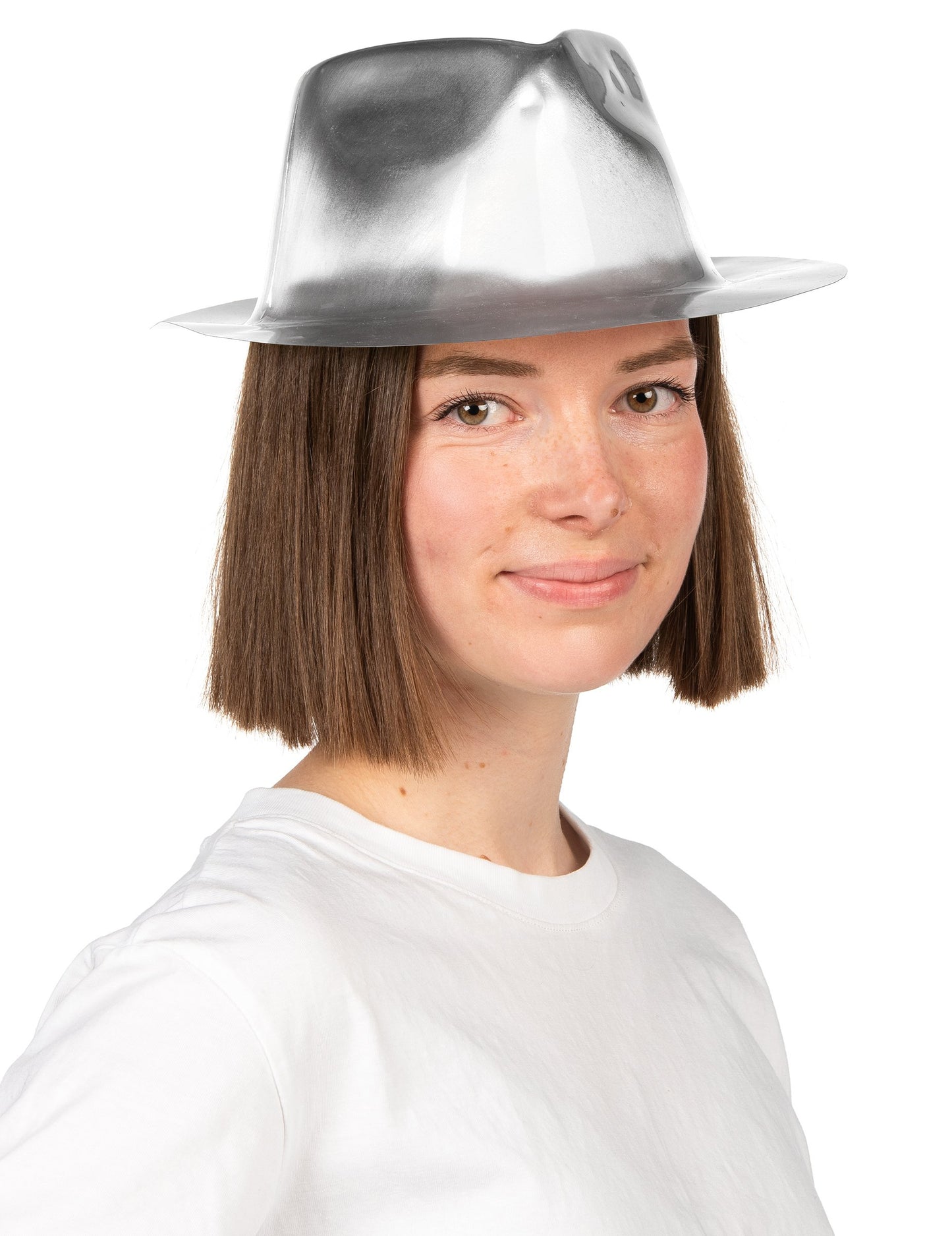 Sjajni srebrni gangsterski šešir