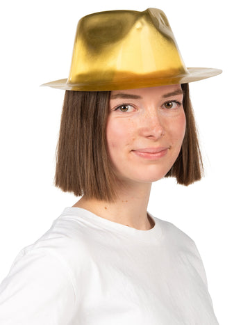 Sjajni zlatni gangsterski šešir