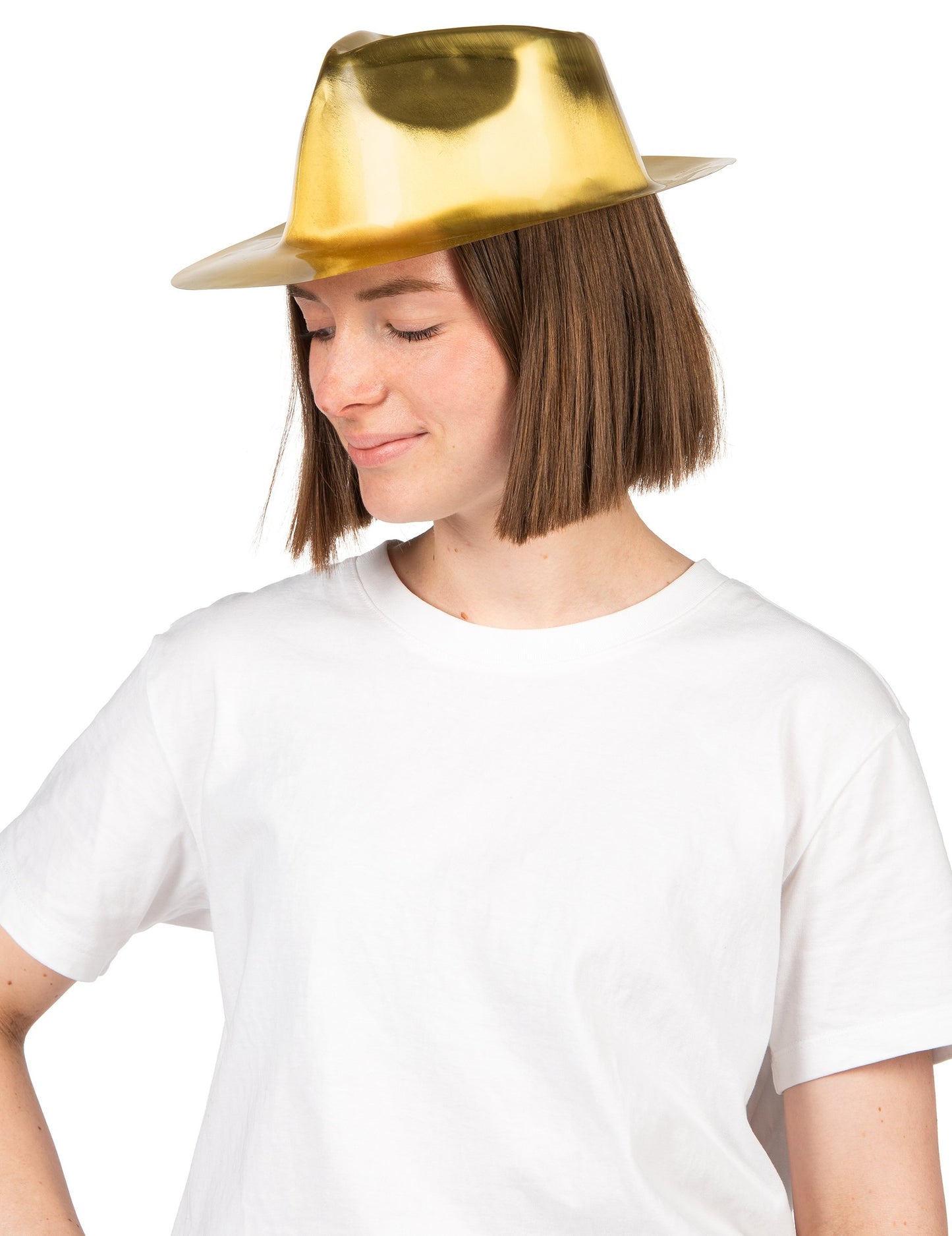 Sjajni zlatni gangsterski šešir