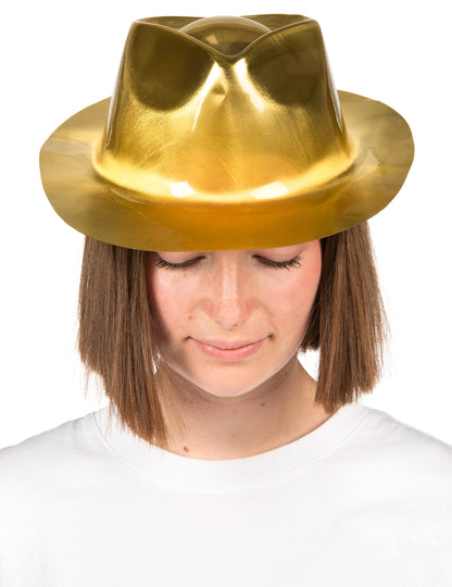 Sjajni zlatni gangsterski šešir