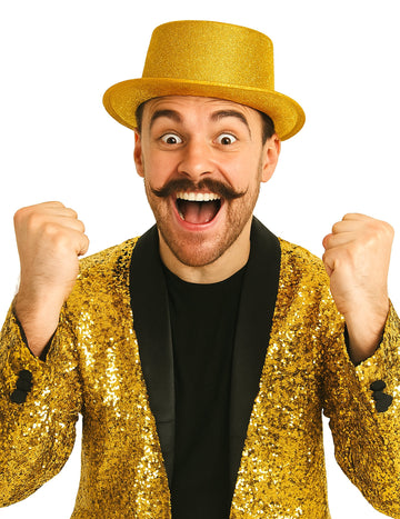 Odrasli zlatni plastični gornji šešir