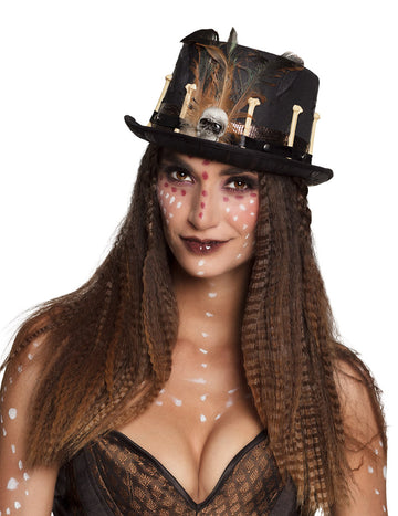 Odrasli crni voodoo šeširi isključeni