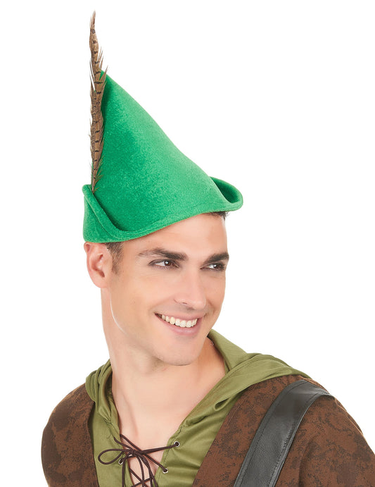 Vue de face du chapeau homme des bois