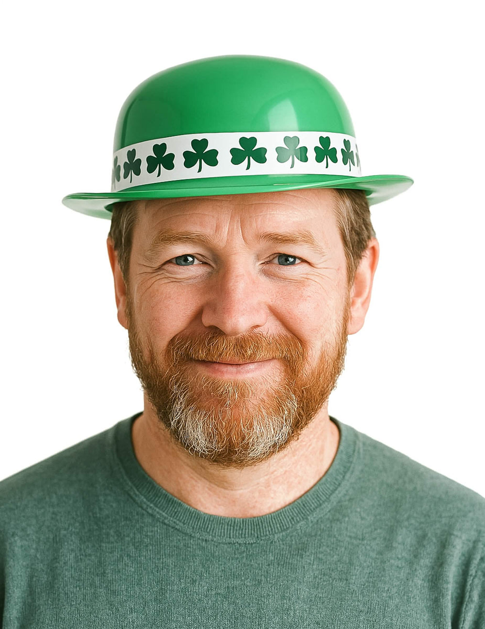 Kapa Saint Patrick za odrasli zelena s trakom za glavu s djetelinama